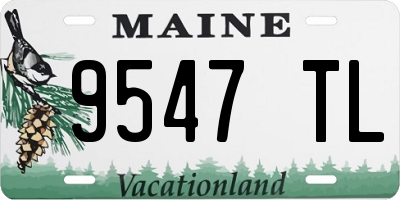 ME license plate 9547TL