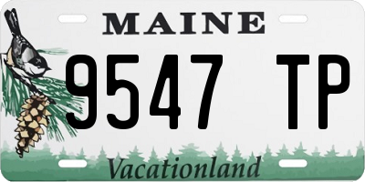 ME license plate 9547TP