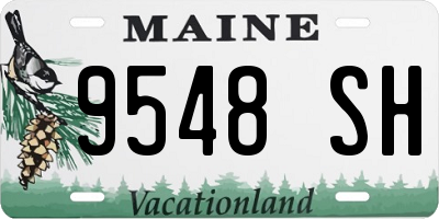 ME license plate 9548SH