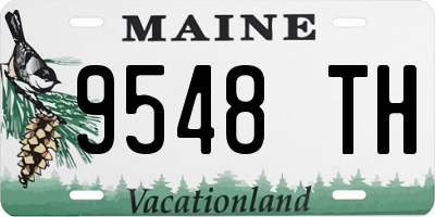 ME license plate 9548TH