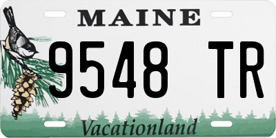 ME license plate 9548TR