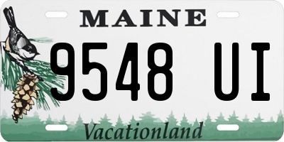 ME license plate 9548UI