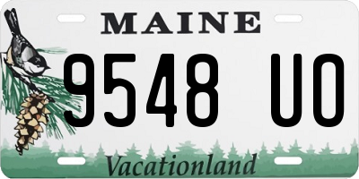 ME license plate 9548UO