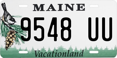 ME license plate 9548UU