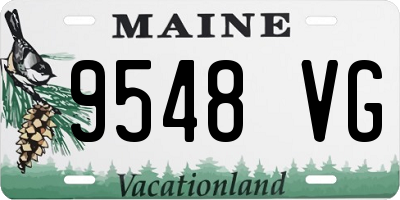 ME license plate 9548VG