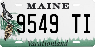 ME license plate 9549TI