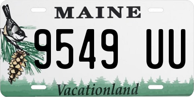 ME license plate 9549UU