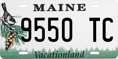 ME license plate 9550TC