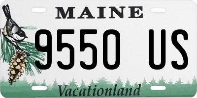 ME license plate 9550US