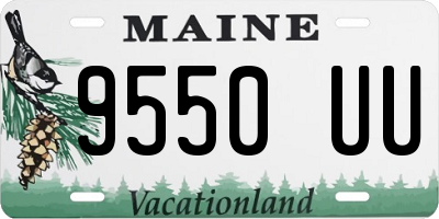 ME license plate 9550UU