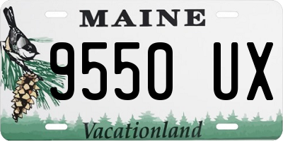 ME license plate 9550UX