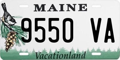 ME license plate 9550VA