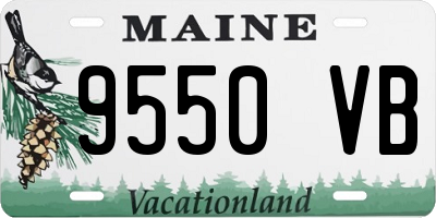 ME license plate 9550VB