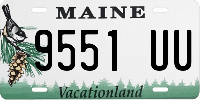 ME license plate 9551UU