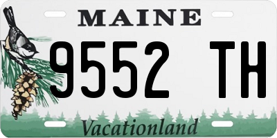 ME license plate 9552TH