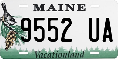 ME license plate 9552UA