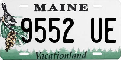 ME license plate 9552UE