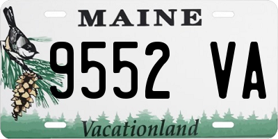 ME license plate 9552VA
