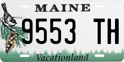 ME license plate 9553TH