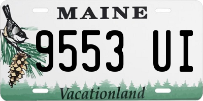 ME license plate 9553UI