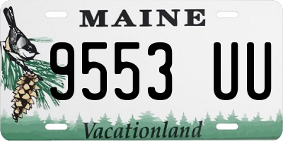 ME license plate 9553UU