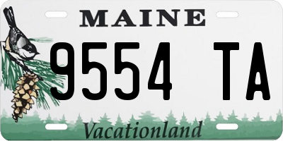ME license plate 9554TA