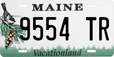 ME license plate 9554TR