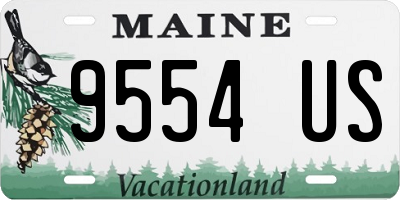 ME license plate 9554US