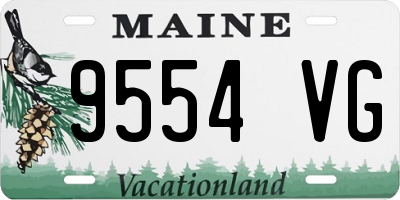 ME license plate 9554VG