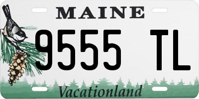 ME license plate 9555TL