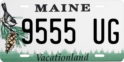 ME license plate 9555UG