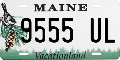ME license plate 9555UL