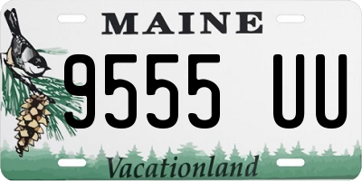 ME license plate 9555UU