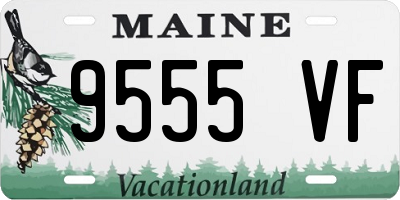 ME license plate 9555VF