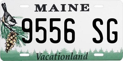 ME license plate 9556SG