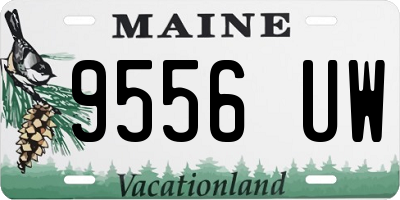 ME license plate 9556UW