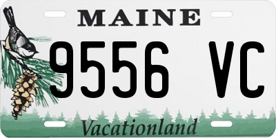 ME license plate 9556VC