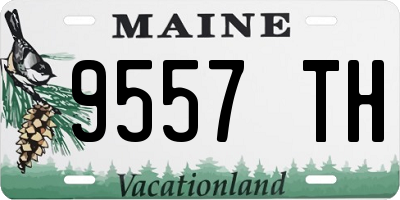 ME license plate 9557TH