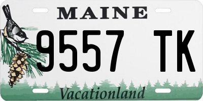ME license plate 9557TK