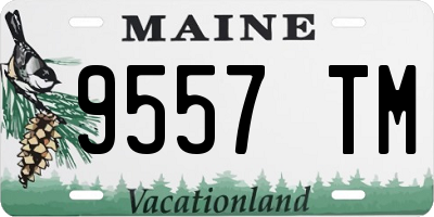 ME license plate 9557TM