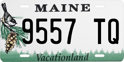 ME license plate 9557TQ