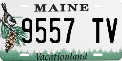 ME license plate 9557TV