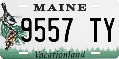 ME license plate 9557TY