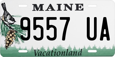 ME license plate 9557UA