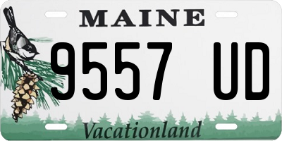 ME license plate 9557UD