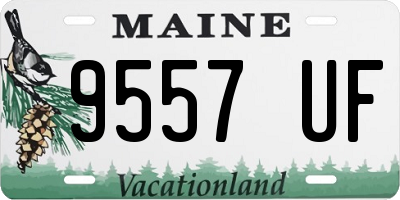 ME license plate 9557UF