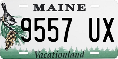 ME license plate 9557UX