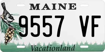 ME license plate 9557VF