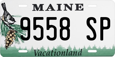 ME license plate 9558SP