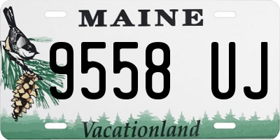 ME license plate 9558UJ